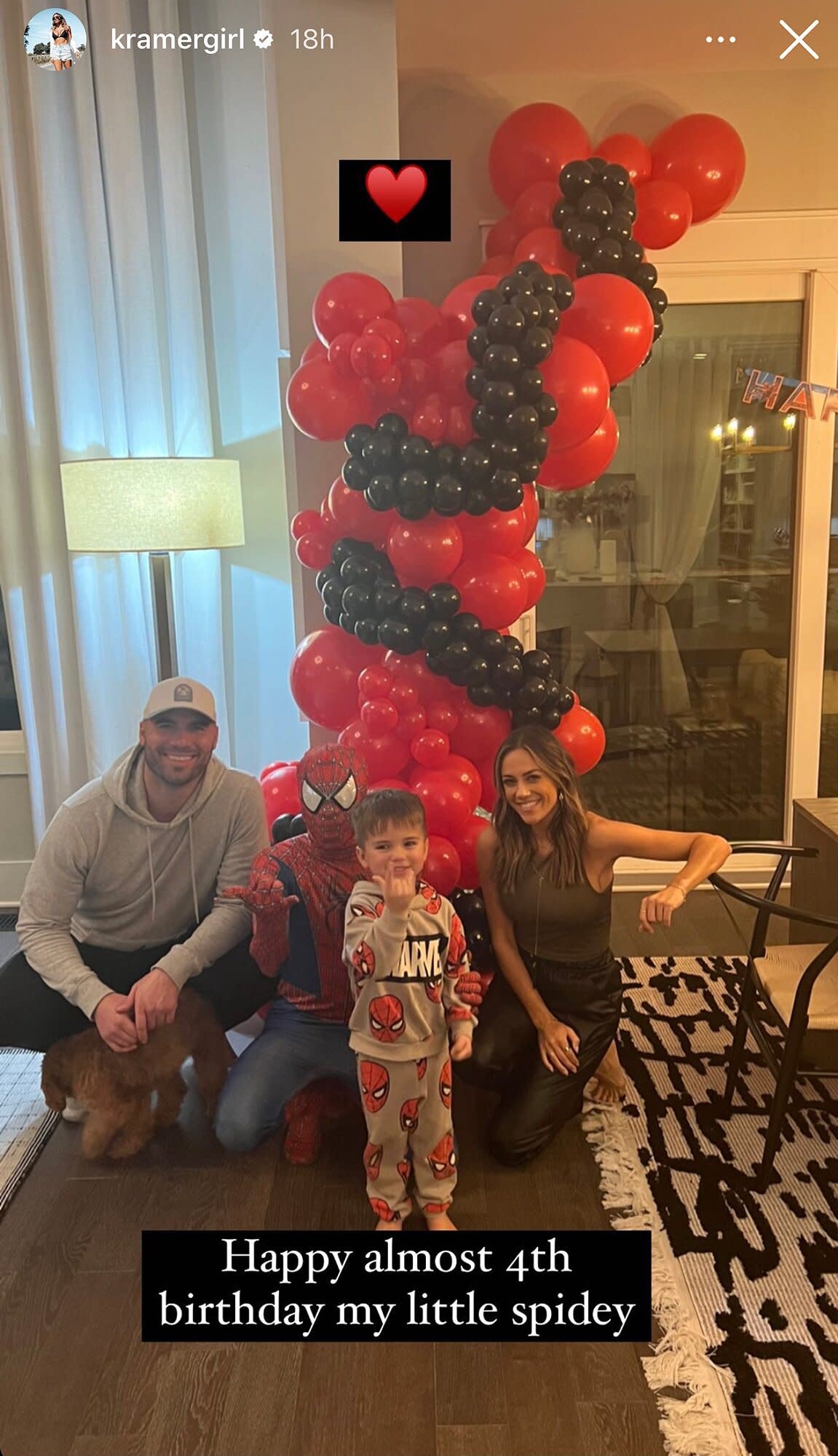 Jana Kramer and Mike Caussin Reunite for Son Jace's 4th Birthday: 'My Little Spidey'