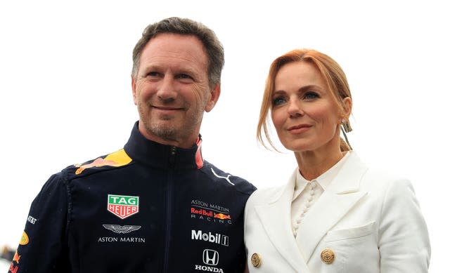 Christian Horner with wife Geri Horner 