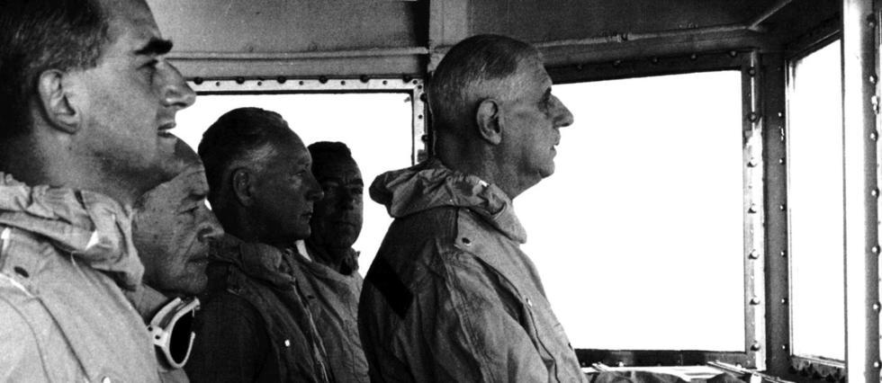 Charles de Gaulle et Alain Peyrefitte en Polynésie française en septembre 1966.
