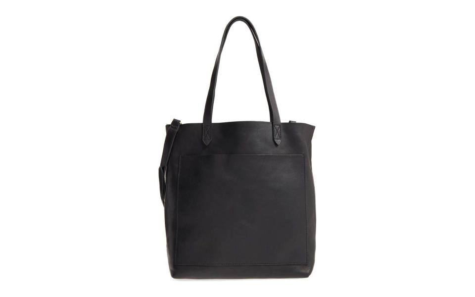 The Convertible: Madewell Leather Transport Tote
