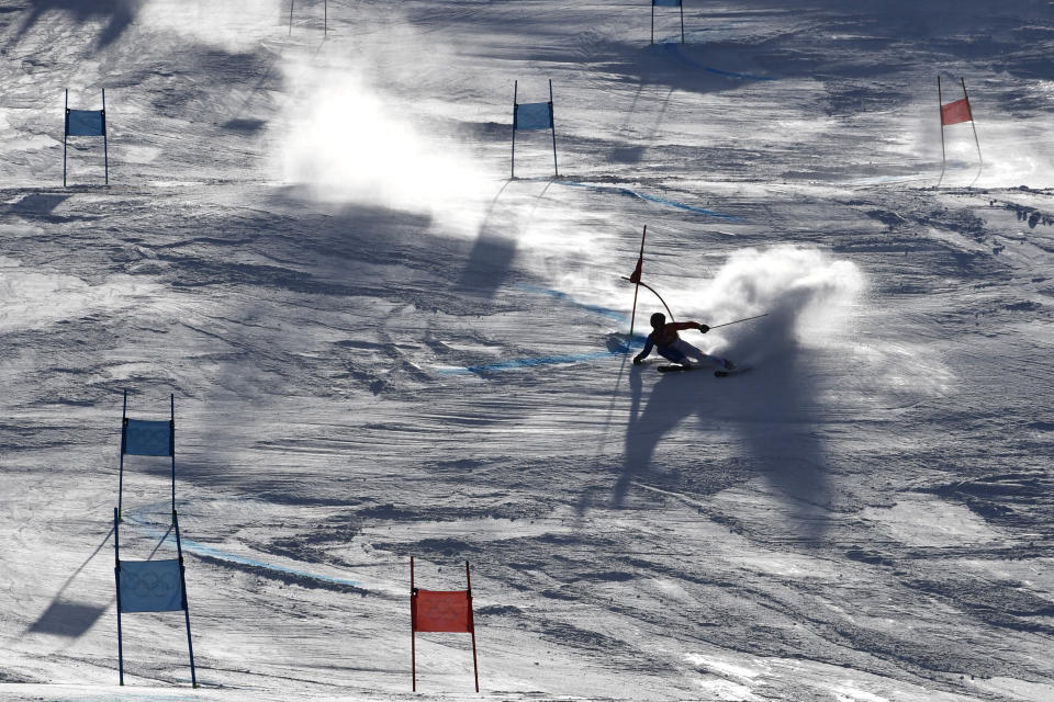 <p>Alexis Pinturault of France in action during the Alpine Skiing Men’s Giant Slalom at Yongpyong Alpine Centre on February 18, 2018 in Pyeongchang-gun, South Korea. (Photo by Alain Grosclaude/Agence Zoom/Getty Images) </p>