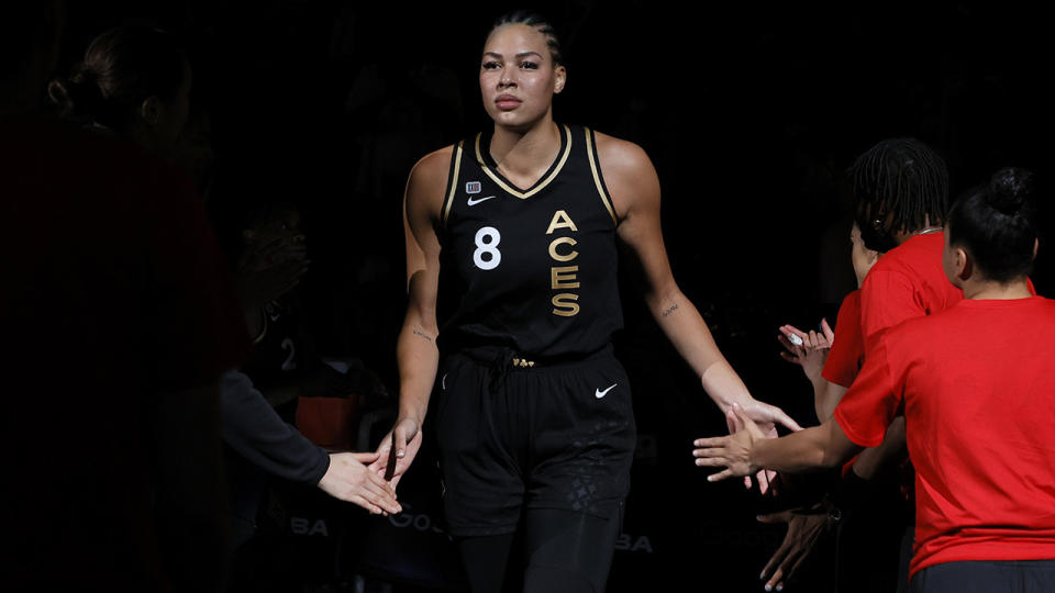 Liz Cambage avoided serious sanctions and was handed only a reprimand for her actions during a practice game against Nigeria as the Australian team prepared for the Tokyo Olympics earlier this year. (Photo by Ethan Miller/Getty Images)