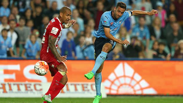 Alex Brosque in action this season. Image: Getty