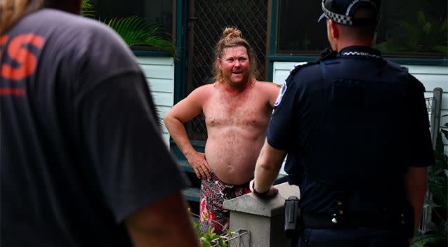 An Ayr man is advised to evacuate as Debbie threatens. Photo: AAP