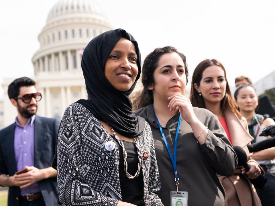 Trump attacks Muslim congresswoman Ilhan Omar hours after death threats against her revealed