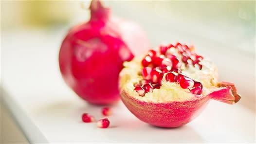 <div class="caption-credit"> Photo by: Stuart Stevenson photography</div><b>Pomegranates</b> <br> Pomegranates have been used for centuries in the Middle East, Iran, and India as a folk remedy, Duke writes, and for good reason. They're a good source of potassium, vitamin C and antioxidants that ward off cancer. They could also help fight Alzheimer's disease. Loma Linda University researchers discovered that mice that consumed pomegranate juice experienced 50 percent less brain degeneration than animals that drank sugar-water. A final benefit? Pace University researchers found that pomegranate juice can kill the S. mutans bacteria, one of the main causes of cavities. Pomegranate juice is a good way to get the most out of these sometimes-messy fruits, as manufacturers use the entire fruit, as opposed to just the edible seeds. <p> <b><a rel="nofollow noopener" href="http://wp.me/p1rIBL-1MI" target="_blank" data-ylk="slk:The Freeze Dried Meals - Are They Any Good?;elm:context_link;itc:0;sec:content-canvas" class="link ">The Freeze Dried Meals - Are They Any Good?</a></b><a rel="nofollow noopener" href="http://wp.me/p1rIBL-1MI" target="_blank" data-ylk="slk:;elm:context_link;itc:0;sec:content-canvas" class="link "><br></a> </p>