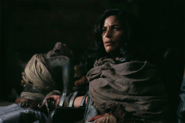 <p>Prime Video</p> Sarita Choudhury as Lee Moldaver in episode 8 of 'Fallout' season 1 on Prime Video.
