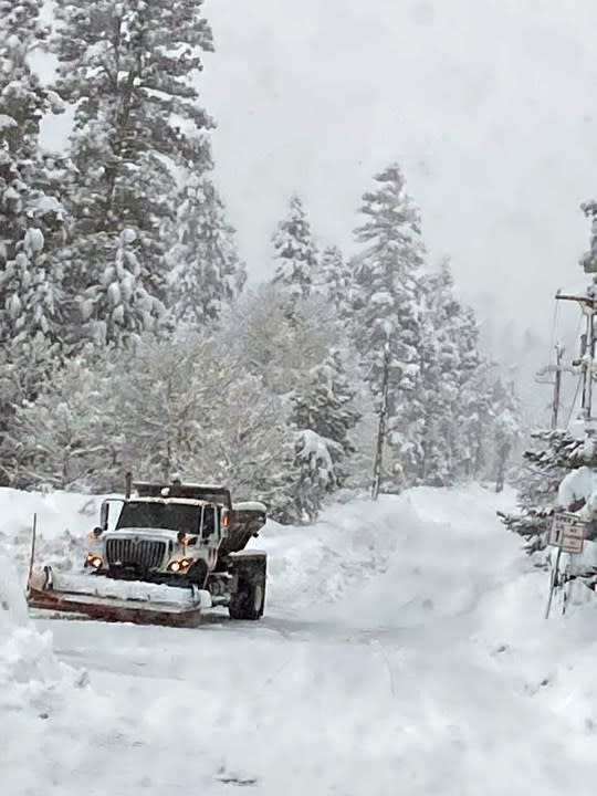 Photos taken on Mt. Charleston Monday afternoon by Brenda Talley who is on the Mt. Charleston Advisory Board.