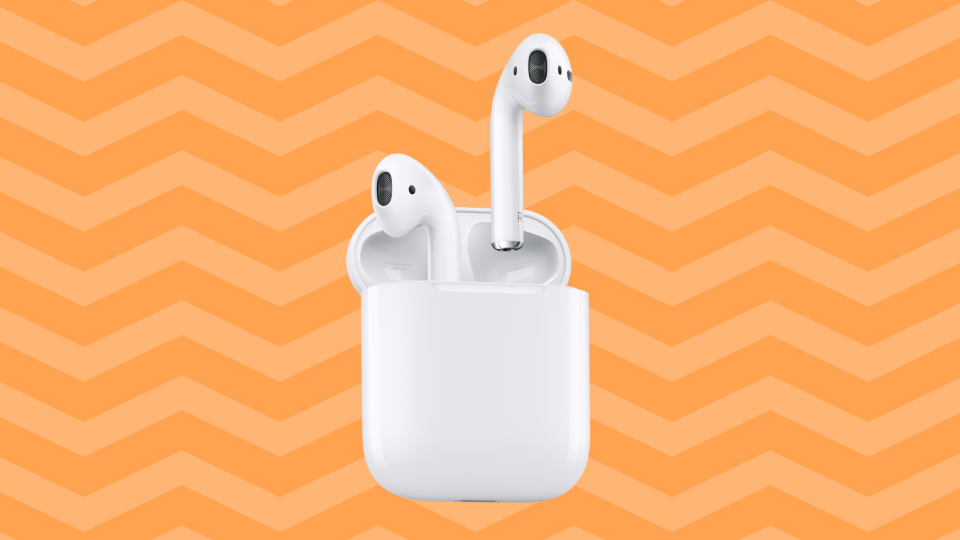 Save 40 bucks on these elegant AirPods. (Photo: Amazon)