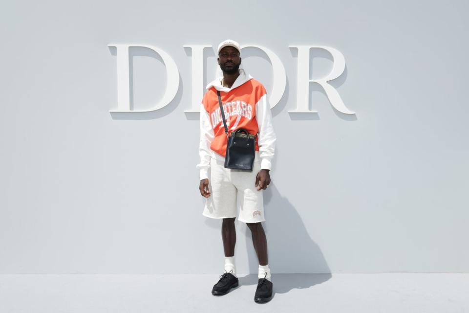 Amoako Boafo attends the Dior Homme Menswear Spring/Summer 2024 (Getty Images for Dior Homme)