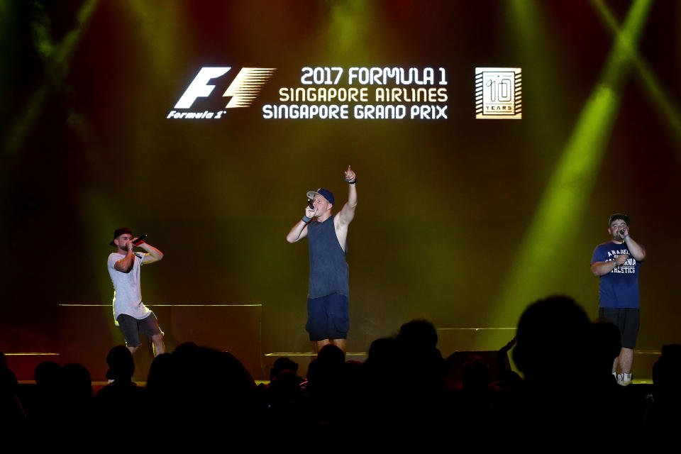 Entertainment highlights at the 2017 Singapore Grand Prix