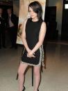 <p>Kristen Stewart wears a black <a href="http://www.elleuk.com/catwalk/collections/azzaro/" rel="nofollow noopener" target="_blank" data-ylk="slk:Azzaro" class="link ">Azzaro</a> shift dress with embellished trim to a film premiere in LA, February 2010.</p>