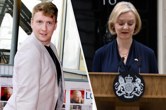 Joe Lycett and Liz Truss