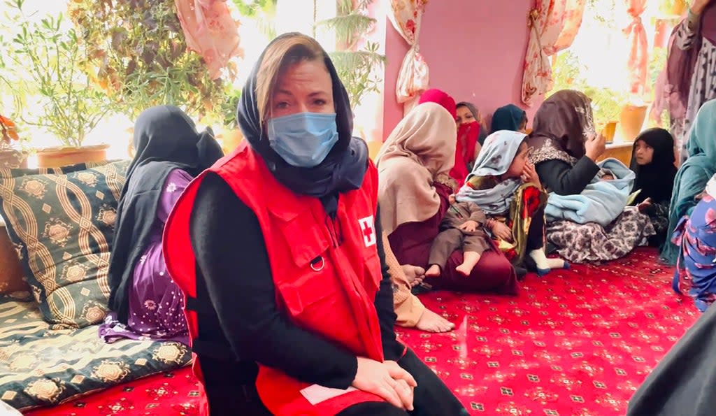 Maryann Horne has returned from a field mission in Afghanistan where she supported the Afghan Red Crescent Society (Afghan Red Crescent/Meer Abdullah)