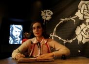 FILE PHOTO: A wax figure of Anne Frank is presented to the public at Madame Tussaud's in Berlin