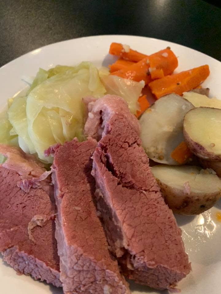 Corned beef and cabbage at Ryan's Sports Pub & Billiards