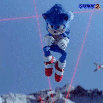 Sonic jumps and says "Woo Hoo"