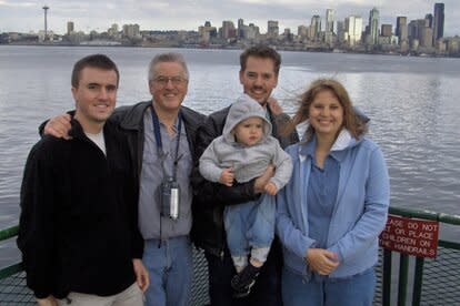 Susan Cox Powell with Powell family.