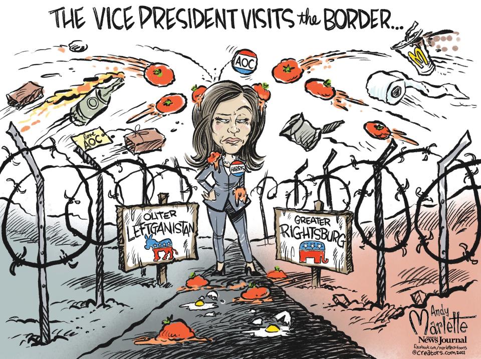 Kamala Harris visits the border