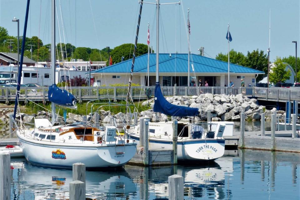 Marina at St. Ignace, Michigan