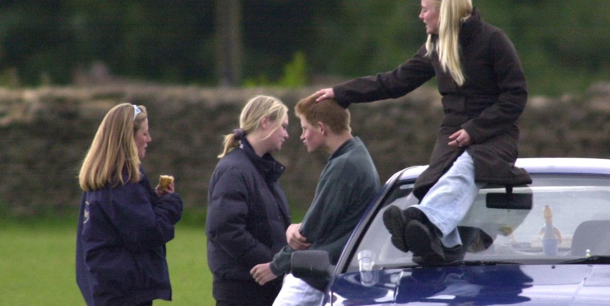 playful prince harry friends at the beaufort polo club