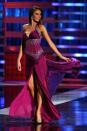 <p>They say purple is the color of royalty, and perhaps that's why 2008's Nicole Elizabeth Rash was the 1st runner-up in this glittery gown.</p>