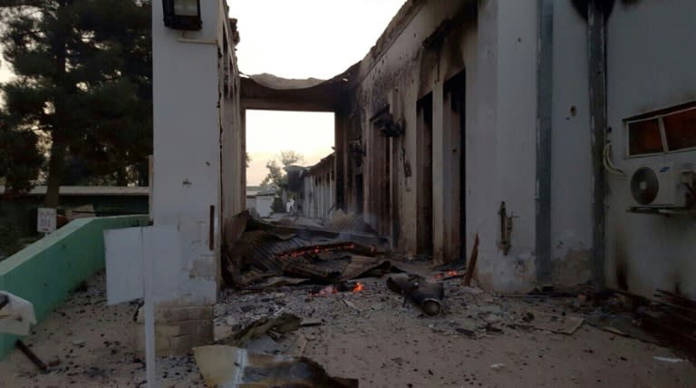 The MSF-run hospital in the Afghan city of Kunduz was partially destroyed by a US air strike on October 3