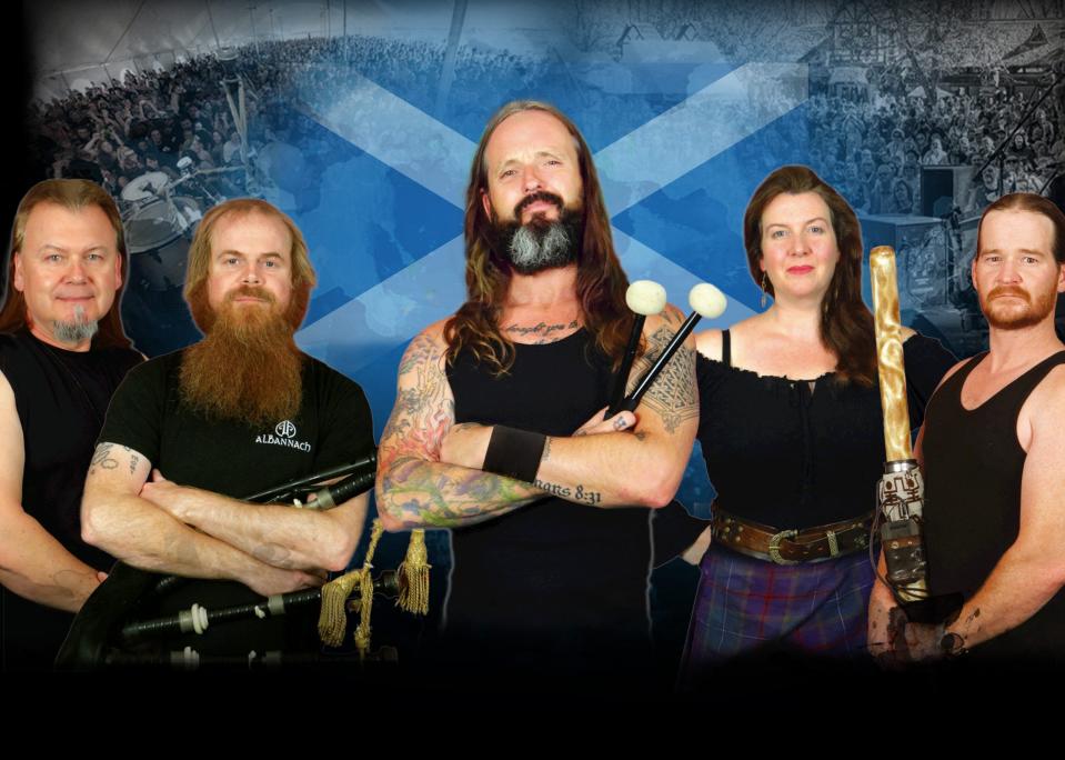 Scottish drum-and-pipe band Albannach