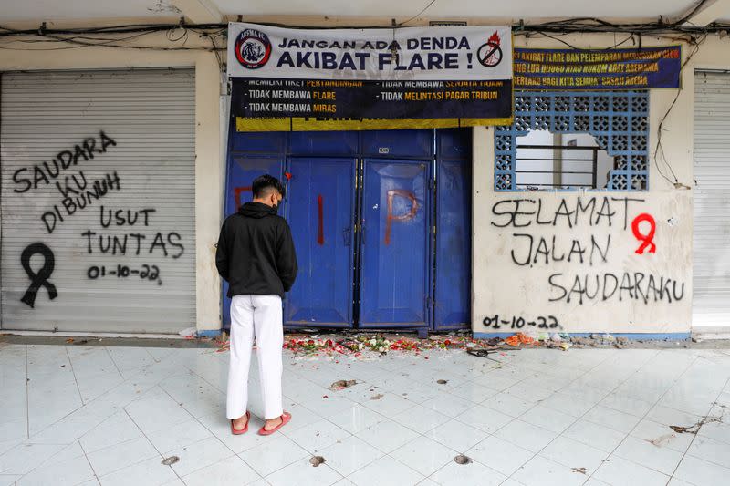 Aftermath of a fatal football stampede in Malang