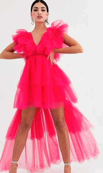 Pink tulle ASOS dress