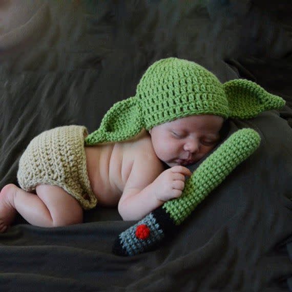 Crochet Baby Yoda Costume