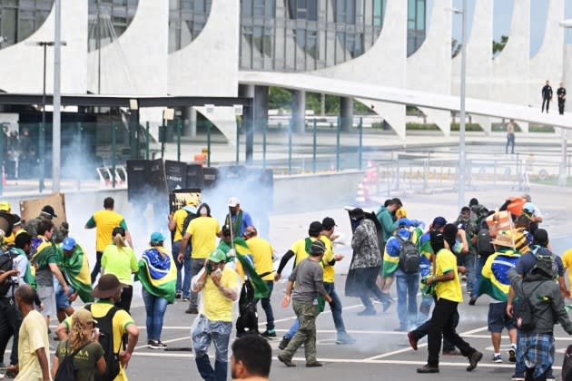 BRAZIL-POLITICS-BOLSONARO-SUPPORTERS-DEMONSTRATION - Credit: AFP via Getty Images