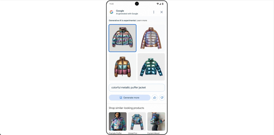 Google’s AI image generator for shopping