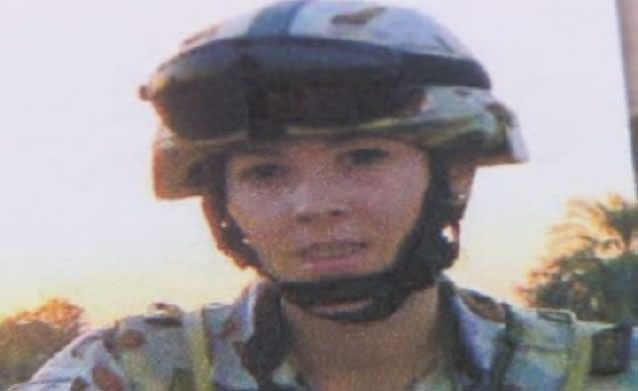 Corporal Sarah Archibald in Iraq in 2006. Photo: 7News