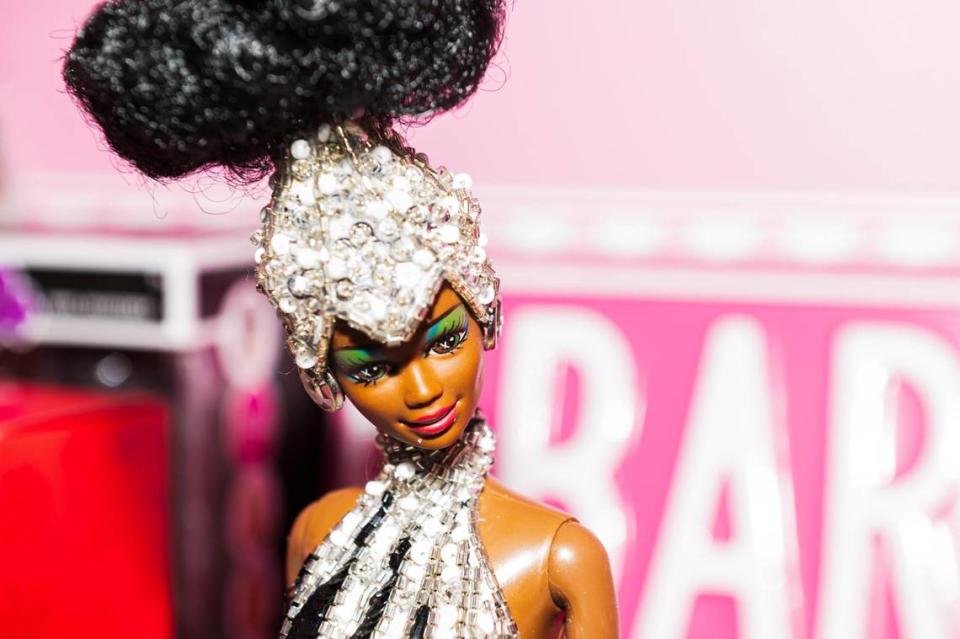 Sonya Larson’s vast collection of Black Barbies includes inexpensive dolls designed for everyday play to collectibles that cost hundreds of dollars.