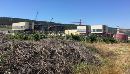 FILE PHOTO: A general view shows a power plant under construction in Sevastopol, Crimea, July 5, 2017. REUTERS/Anton Zverev/File Photo