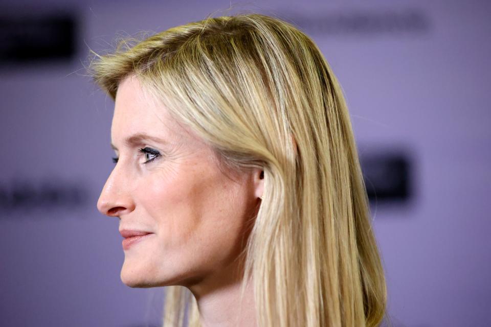 Alexandra Reeve listens during an interview at the premiere of “Super/Man: The Christopher Reeve Story,” which is about her father and features her, at the Rose Wagner Performing Arts Center in Salt Lake City on Friday, Jan. 19, 2024. | Kristin Murphy, Deseret News