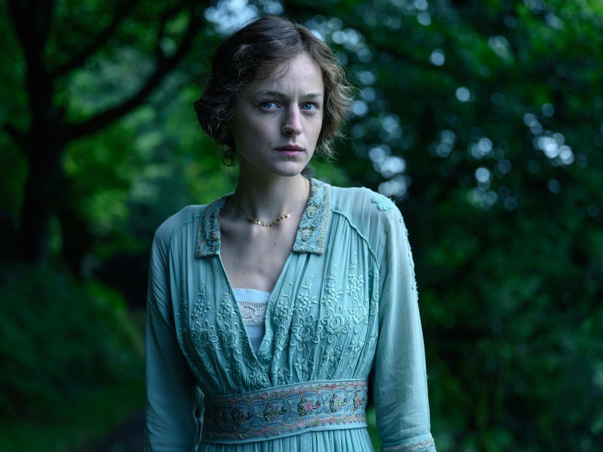 Emma Corrin in Netflix's new adaptation of "Lady Chatterley’s Lover."