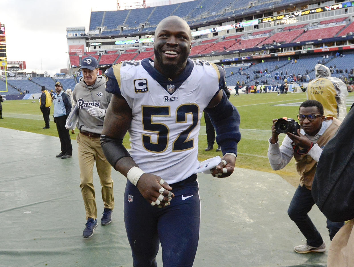 Linebacker Alec Ogletree will be headed to the Giants in a trade. (AP)