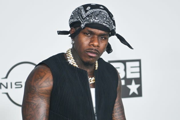 DaBaby attends BET Hip Hop Awards 2023 at Cobb Energy Performing Arts Center on October 3, 2023 in Atlanta, Georgia.  - Credit: Prince Williams/WireImage