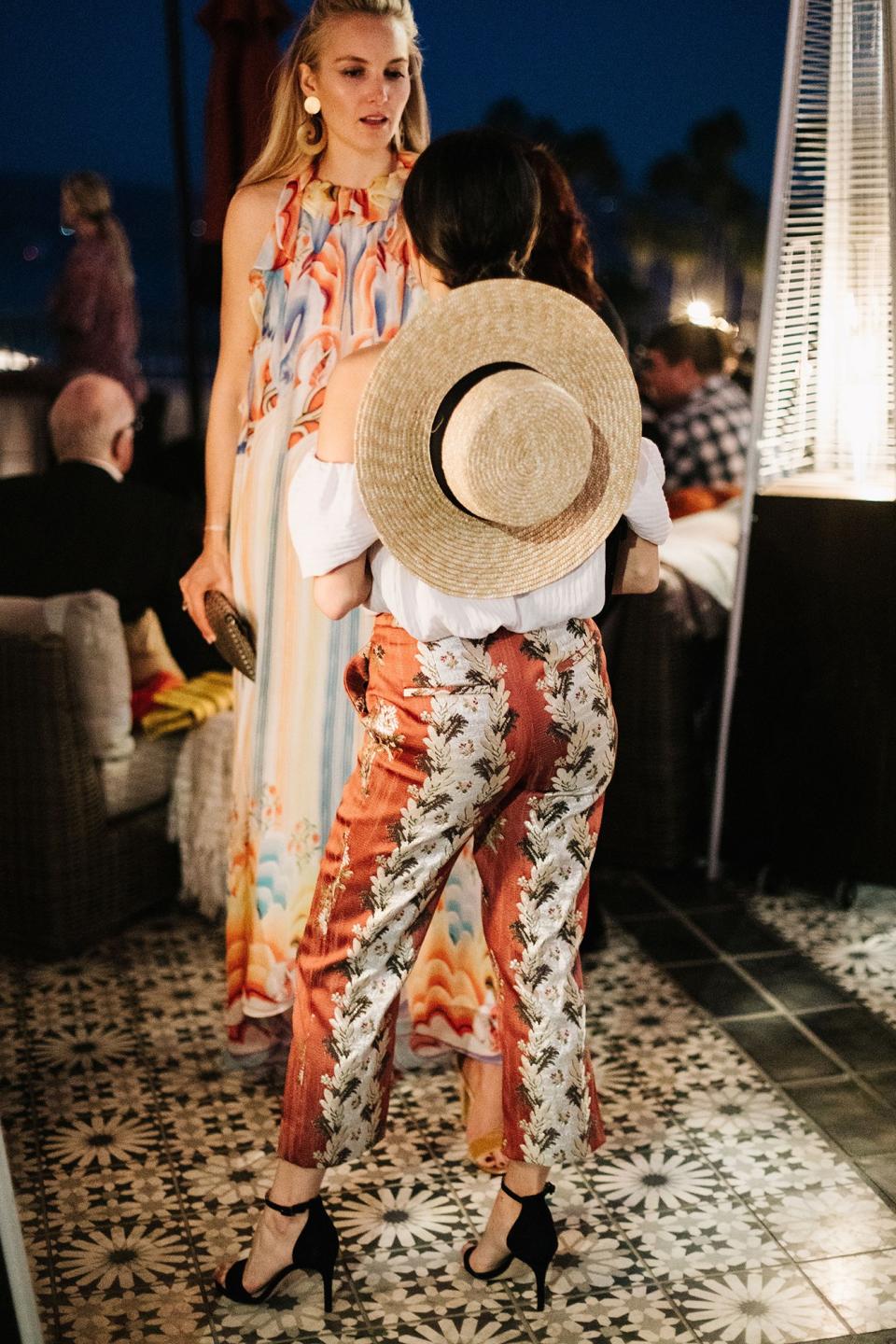 The bride combined California cool with English tradition, wore two Carolina Herrera dresses, and drove off in a vintage Porsche.