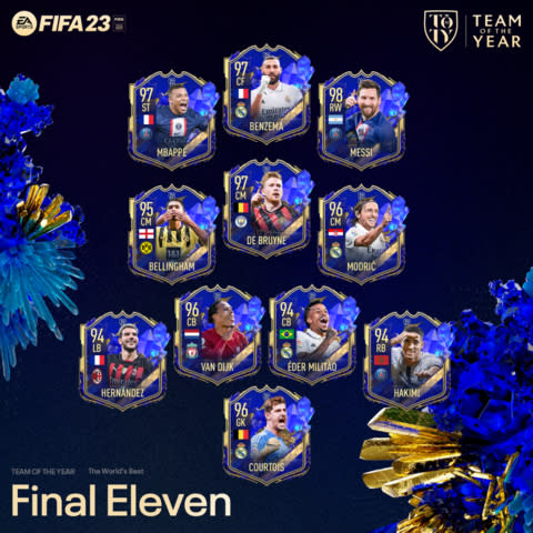 EA SPORTS™ ANNOUNCES FIFA 23 TEAM OF THE YEAR, IN THE FRANCHISE'S