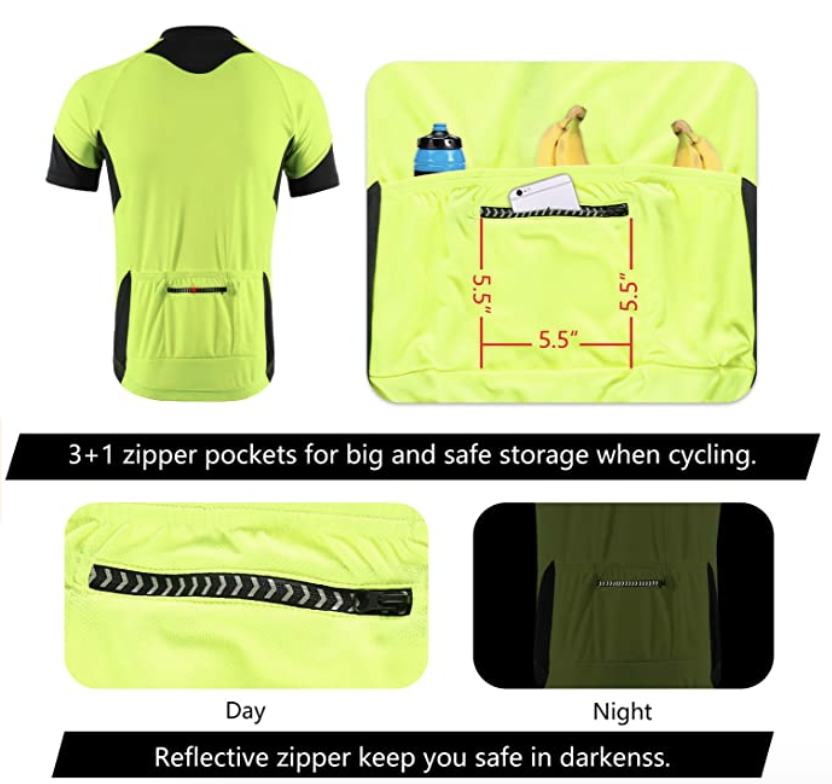 Men's cycling jerseys zipper pockets, S$27.67. PHOTO: Amazon