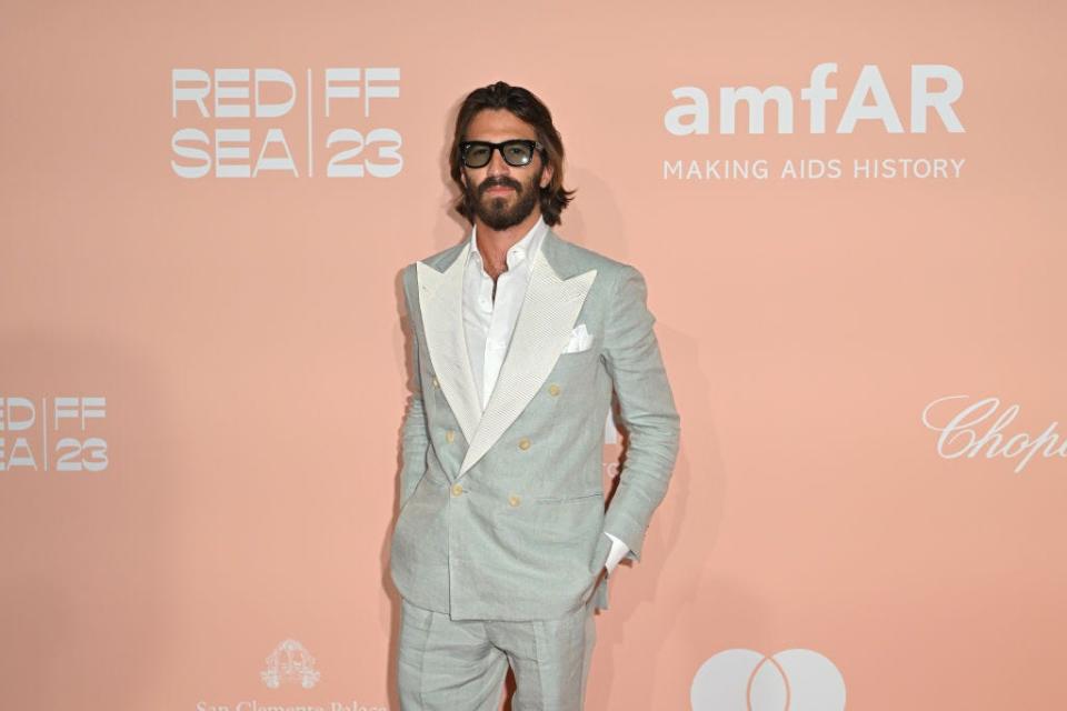 Leonardo Maria del Vecchio, the son of Luxottica founder Leonardo Del Vecchio, attends the amfAR Gala Venezia 2023 presented by Mastercard and Red Sea International Film Festival on Sept. 3, 2023 in Venice, Italy.