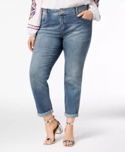 plus-size boyfriend jeans