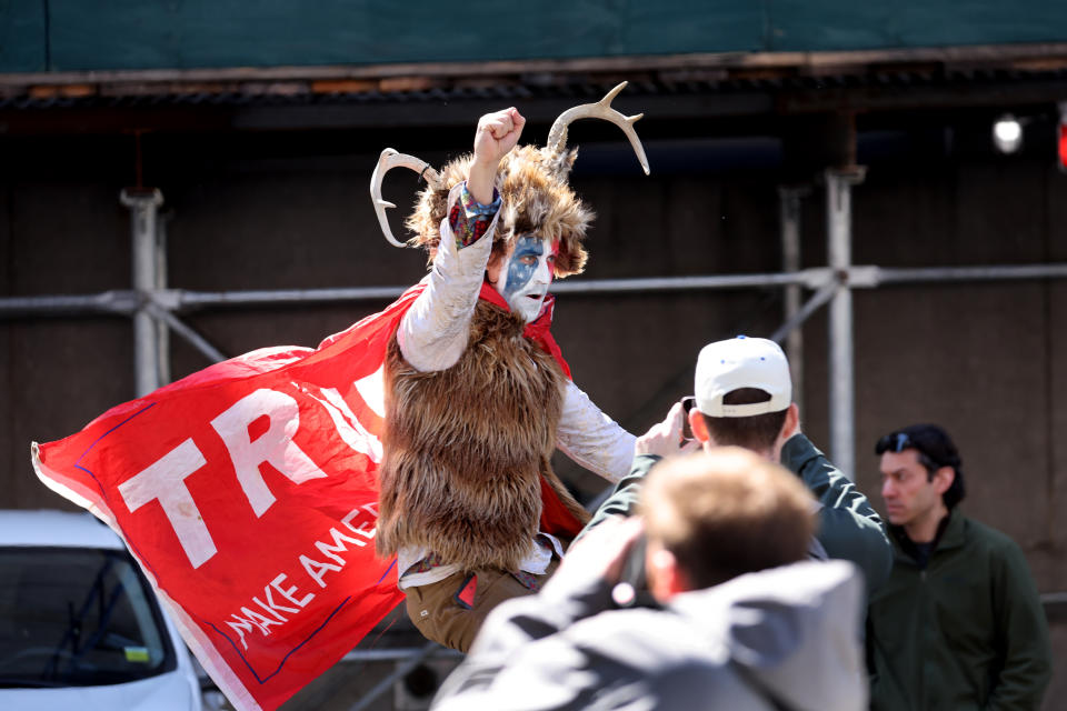 Protestantes a favor de Trump en Manhattan (Photo by Scott Olson/Getty Images)