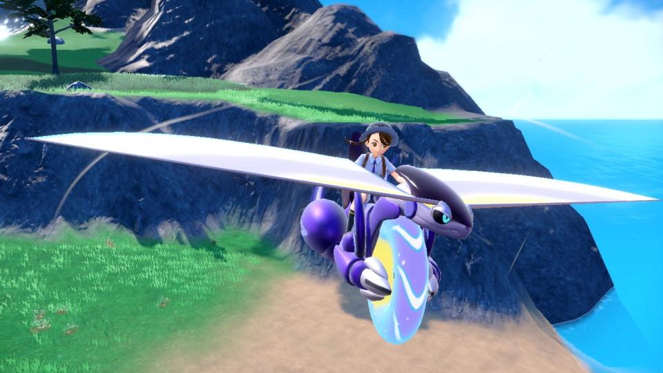 A screenshot of the new Pokémon Scarlet video game, which is set to launch November 18, 2022, exclusively on the Nintendo Switch system.