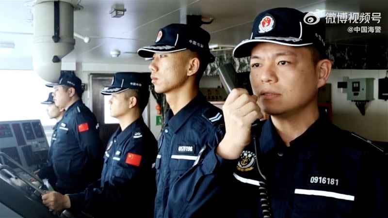 中國海警用閩南語警告我國海巡船隻。（圖／翻攝自中國海警微博）