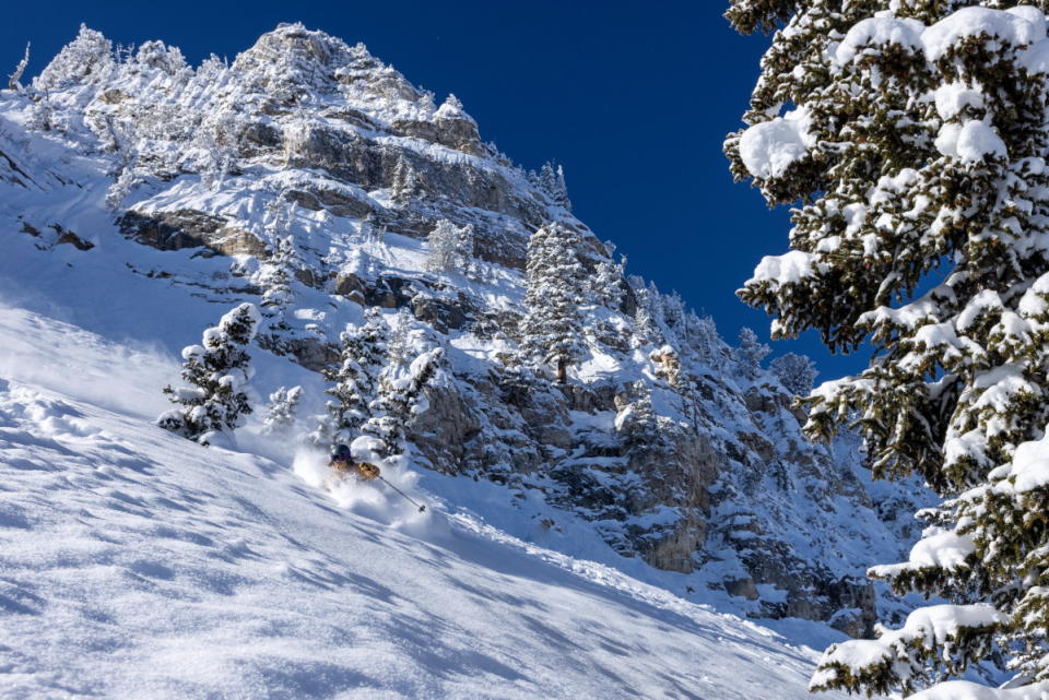 There was plenty of powder to go around at Solitude this season. Skier: Marc Lodmell<p>Photo: Eric Schramm</p>