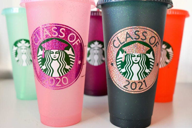 For the grad who loves Starbucks: Grad Cold Cup Tumbler